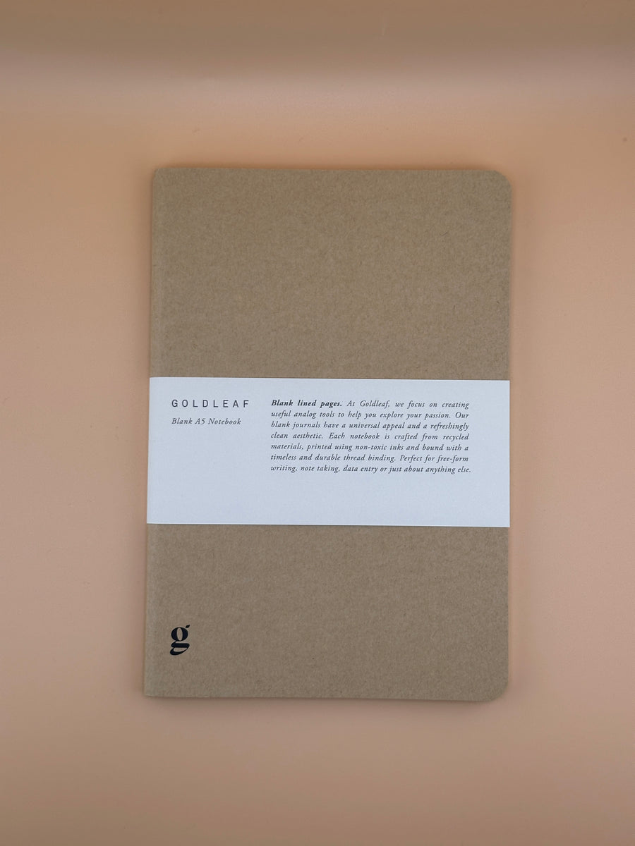 GOLDLEAF BLANK LINED PAGES