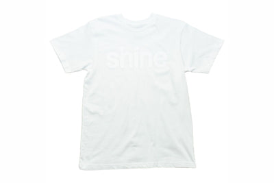 Shine White Logo T shirt